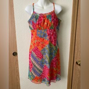 No Boundaries Vibrant Floral Midi Dress